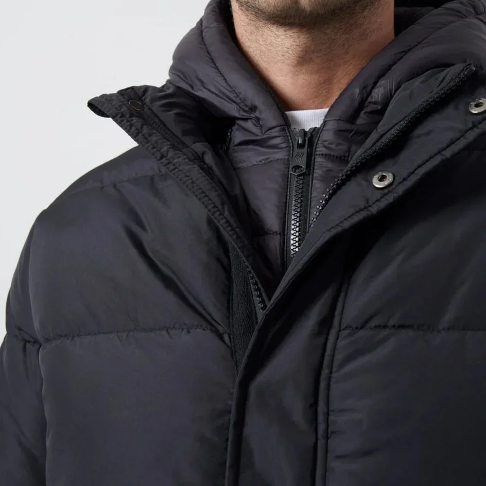 French Connection Row Fleece Puffer Coat - Picture 3 of 13
